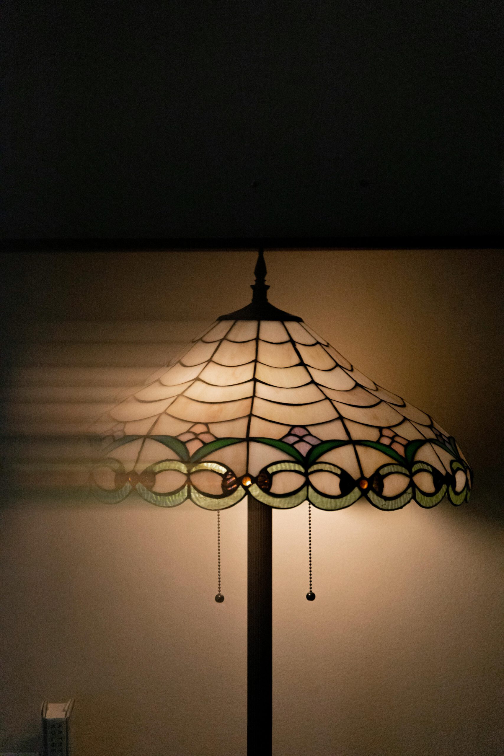 Decorated Lamp by Wall